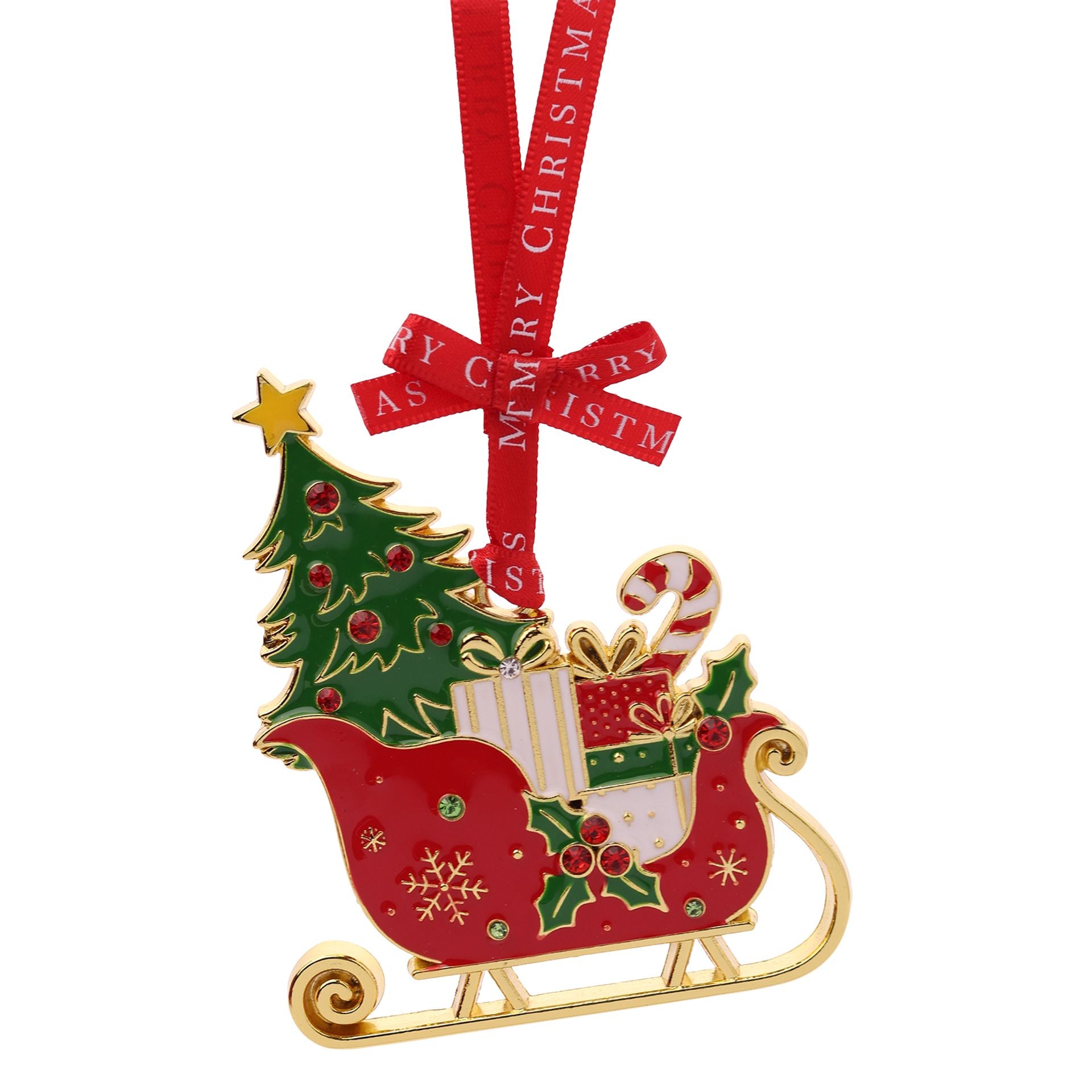 Newgrange Sleigh & Tree Hanging Christmas Decoration