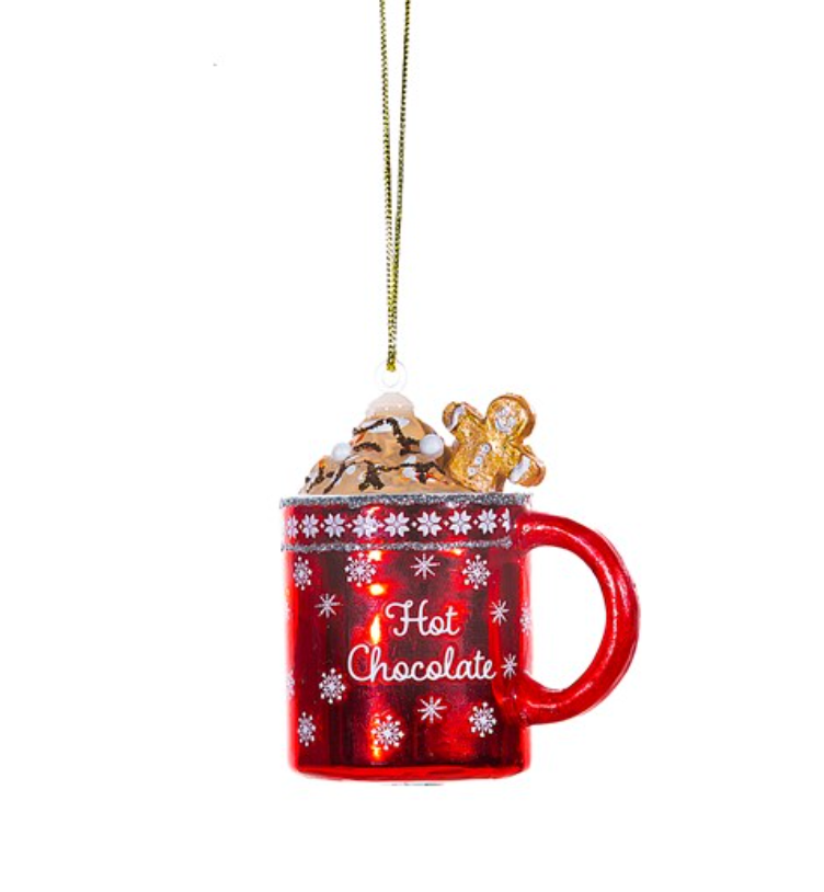 Sass & Belle Hot Chocolate Shaped Decoration
