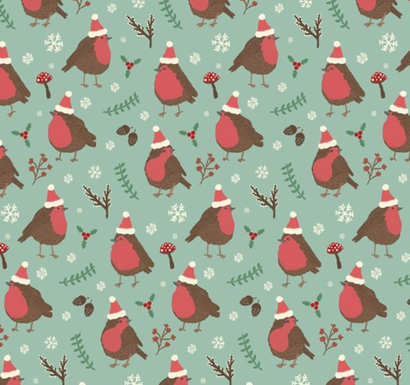 Sass & Belle Christmas Robin Wrapping Paper