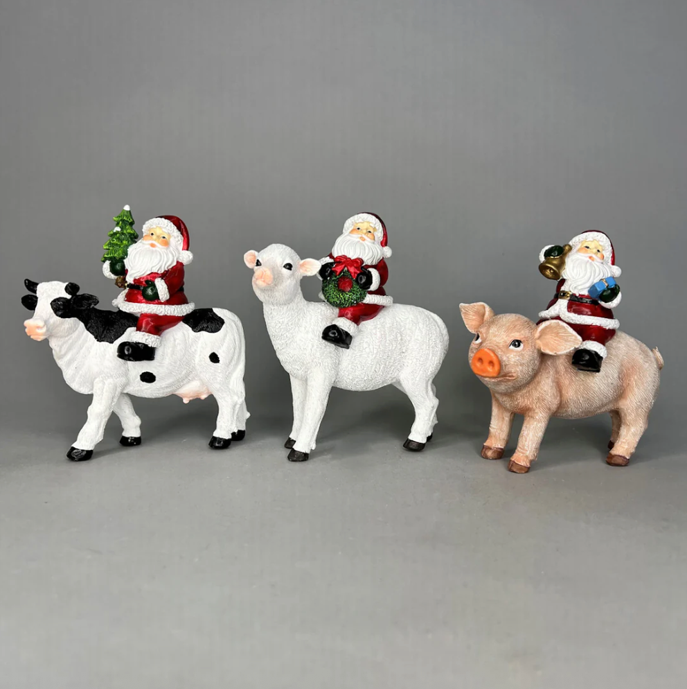 60637 Verano Santa on Cow, Sheep, Pig