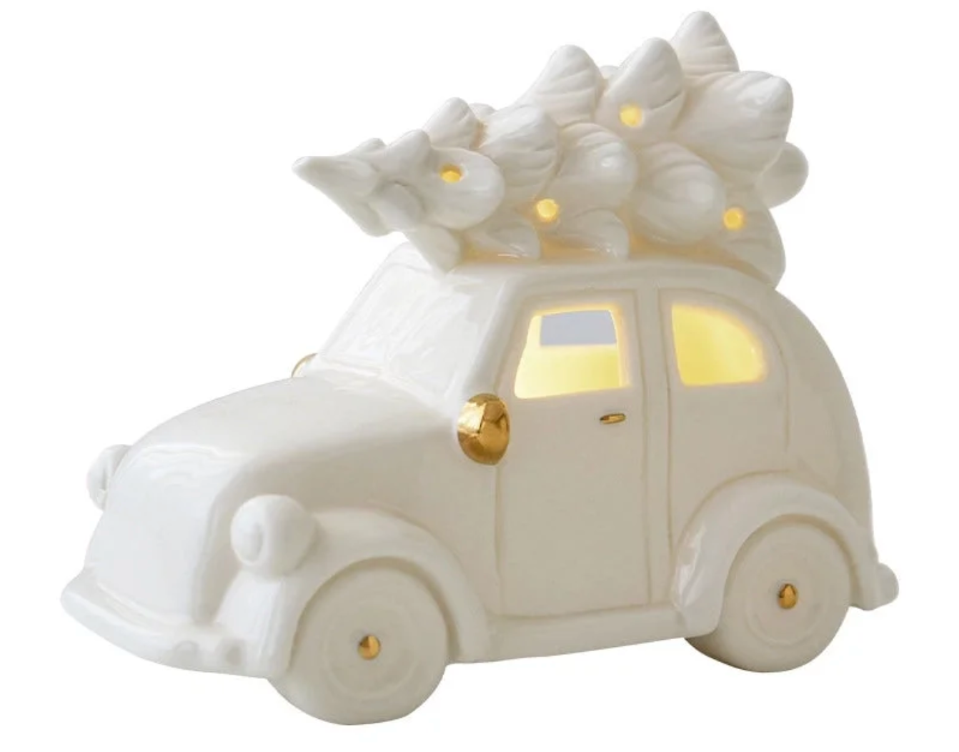 Newgrange White Ceramic Car & Christmas Tree