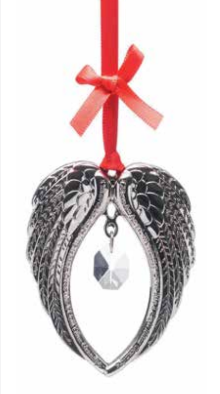 Newgrange Angel Wings Hanging Christmas Decoration