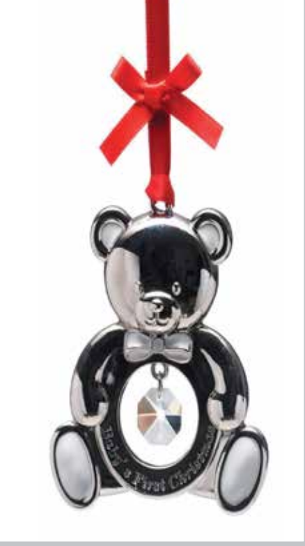 Newgrange Baby Teddy Bear Hanging Christmas Decoration