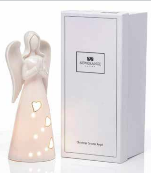 Newgrange Christmas White Ceramic Angel