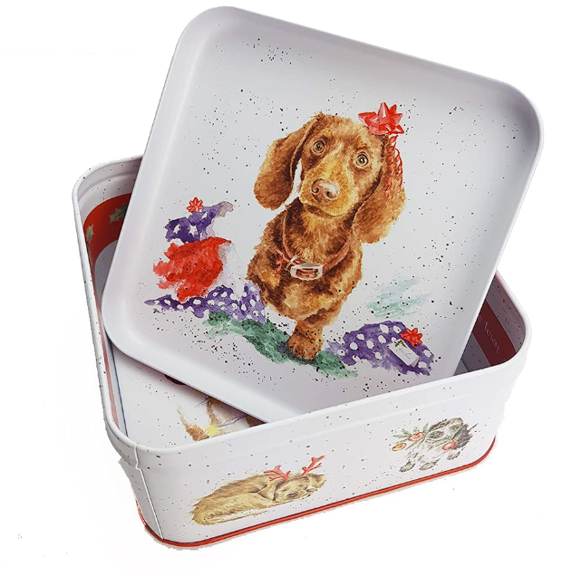 Wrendale 'Santa's Little Helpers' Dog Christmas tin