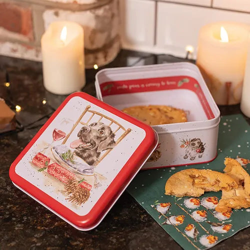 Wrendale 'Santa's Little Helpers' Dog Christmas tin