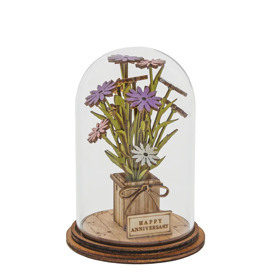Kloche Happy Anniversary Flower Figurine