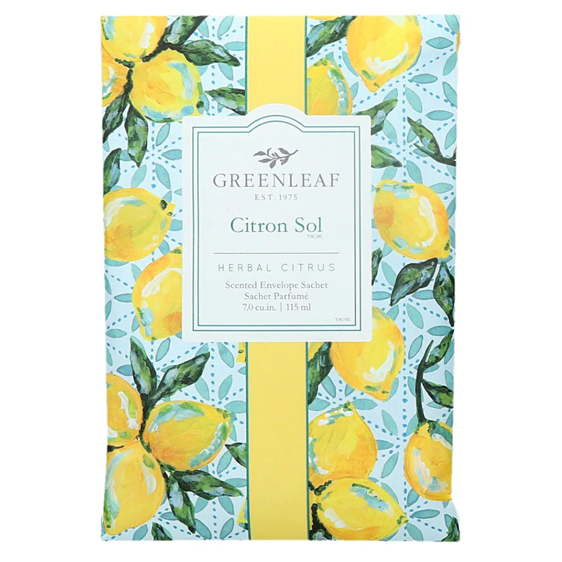 Greenleaf Scented Sachet - Citron Sol