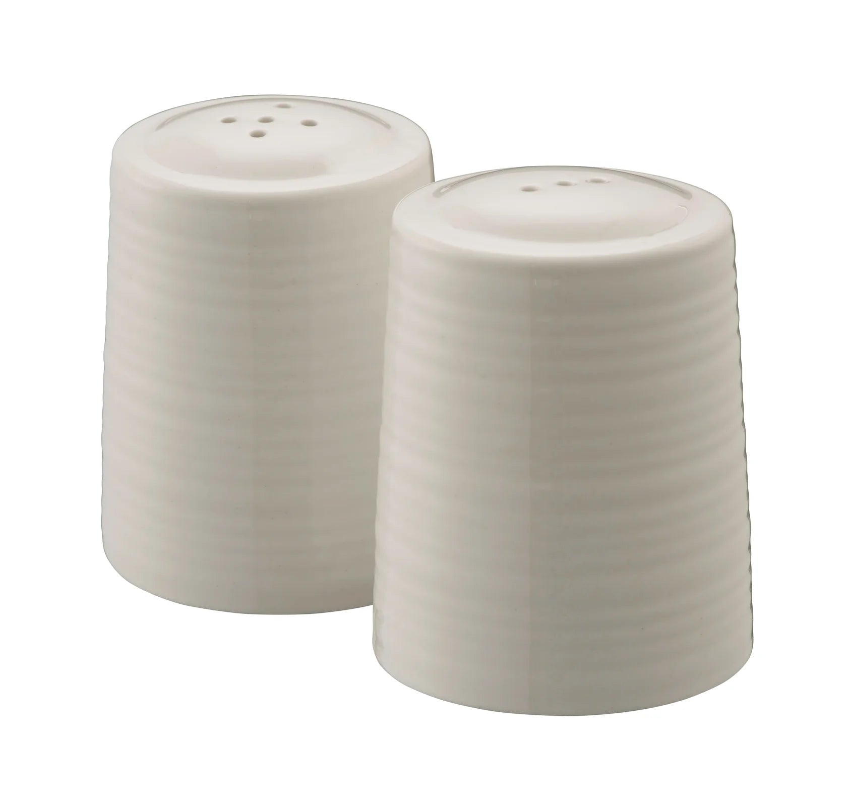 Belleek Living Ripple Salt & Pepper