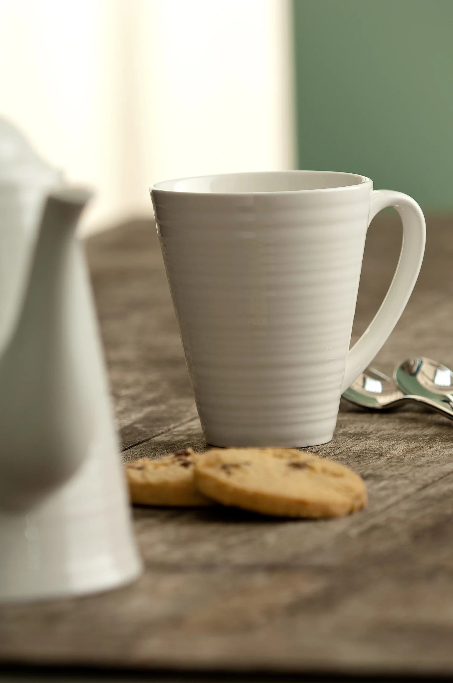 Belleek Living Ripple Set Of 4 Mugs