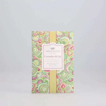 Greenleaf Cucumber & Lily Scented Sachet