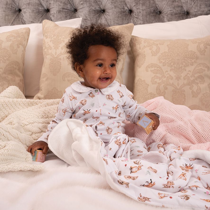 Wrendale 'Little Forest' Woodland Animal Baby Blanket