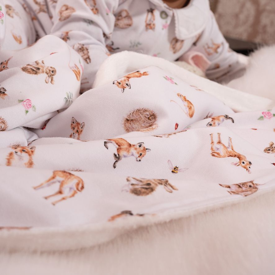 Wrendale 'Little Forest' Woodland Animal Baby Blanket