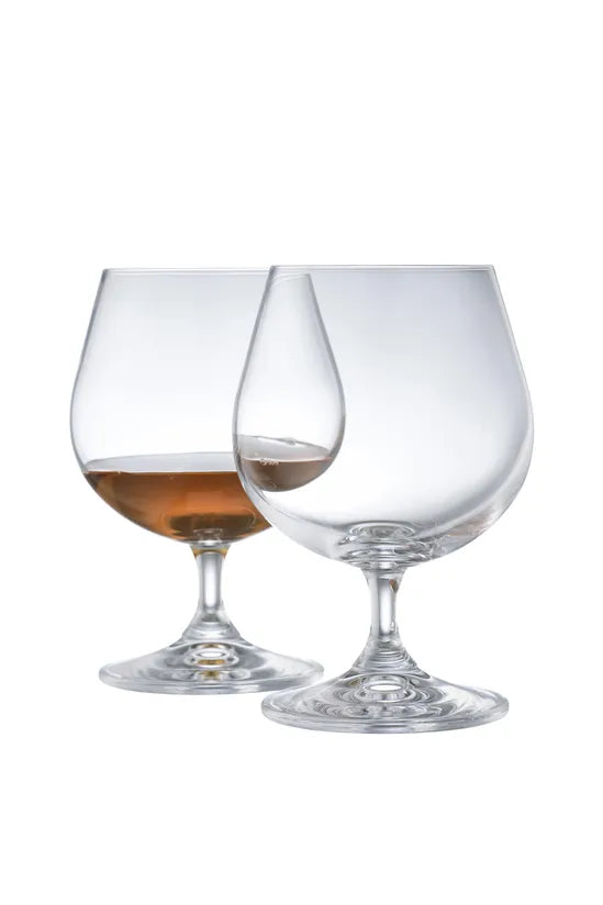 Galway Crystal Elegance Balloon Brandy Pair