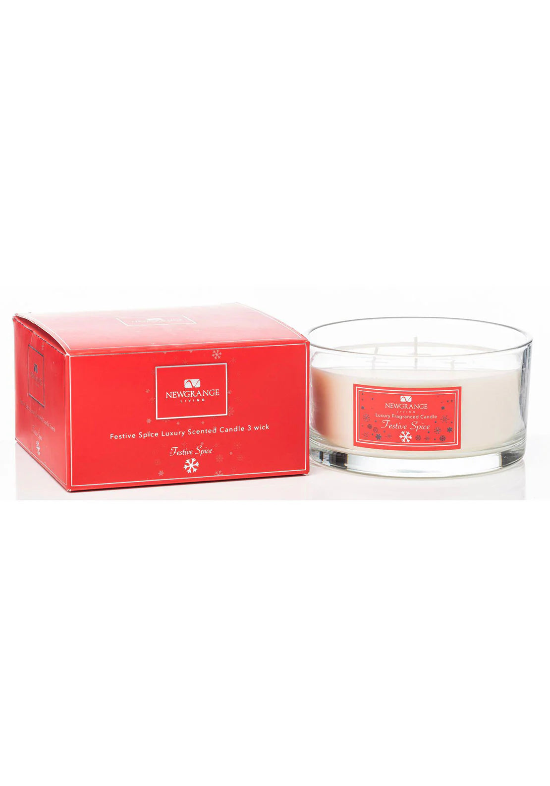 Newgrange Festive Spice Luxury 3 Wick Candle