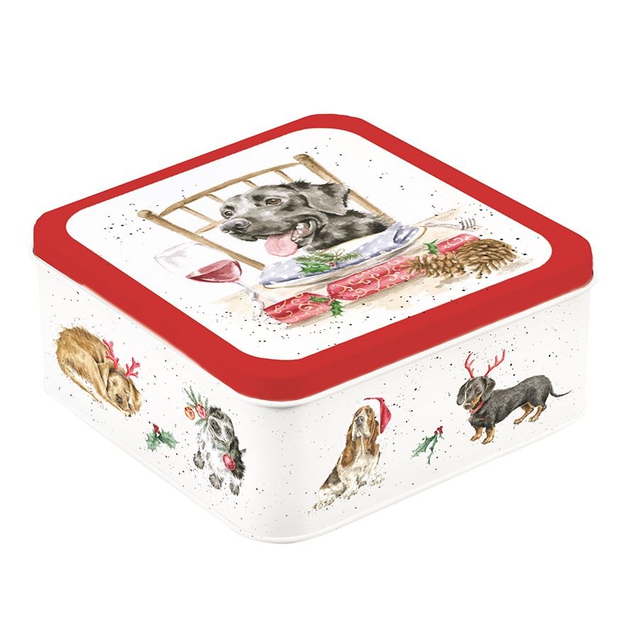Wrendale 'Santa's Little Helpers' Dog Christmas tin