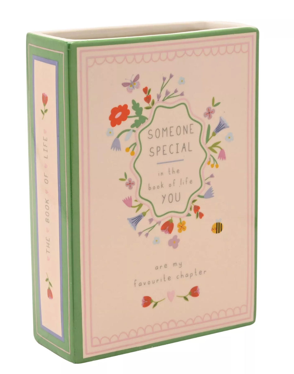 Ceramic Book Vase - Someone Special