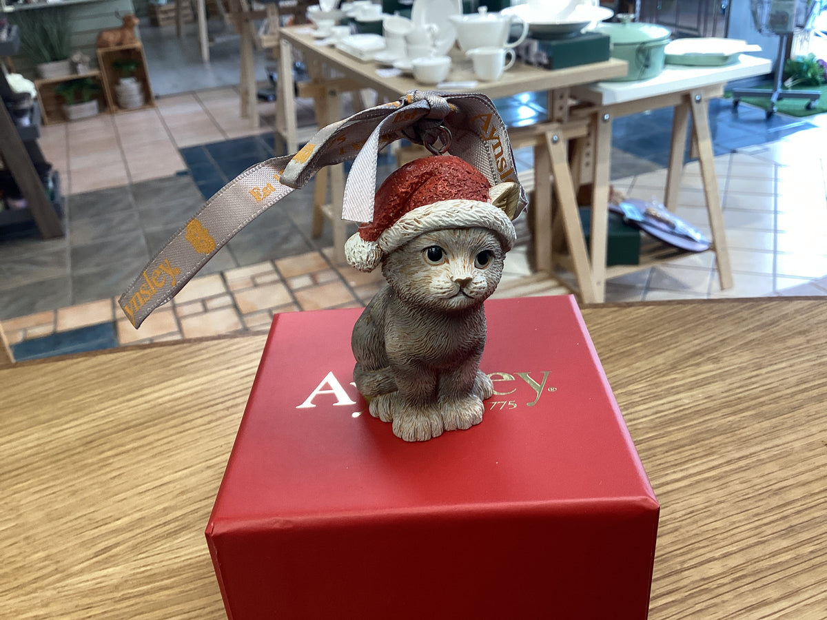 Aynsley Christmas Kitten Hanging Ornament