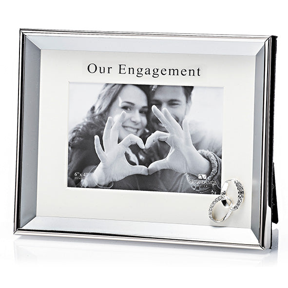 Newgrange Living ‘Our Engagement’ Photo Frame Silver Plated