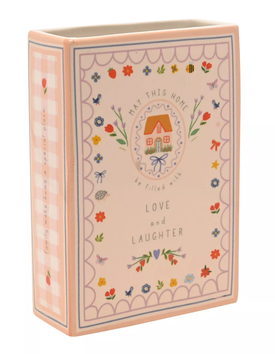Ceramic Book Vase - Home