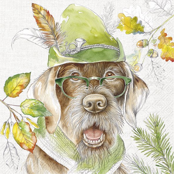 IHR Cocktail Napkins Hunting Dog