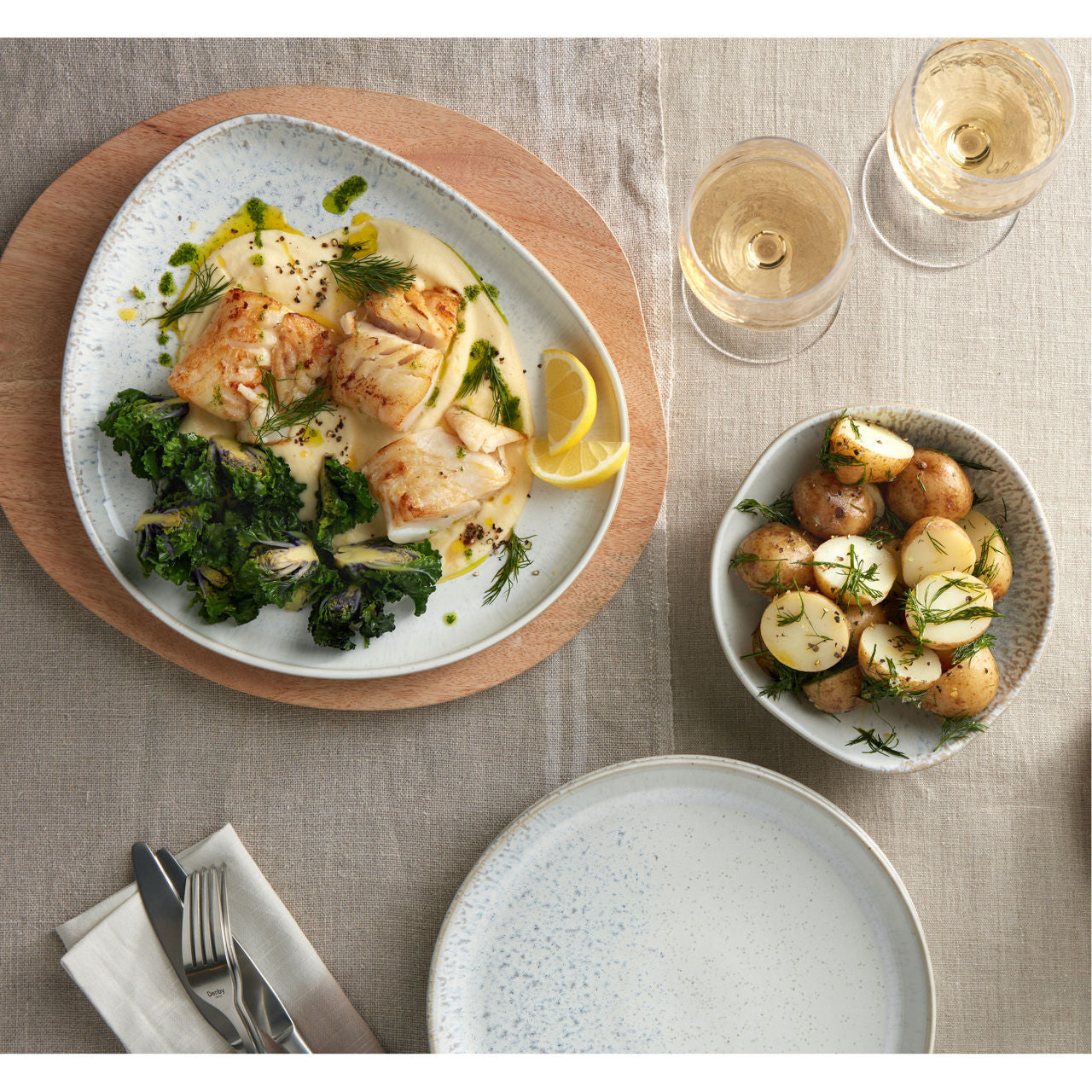 Denby Kiln Large Organic Platter