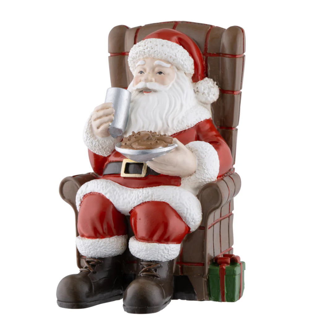 Aynsley Santa Milk & Cookie Figurine