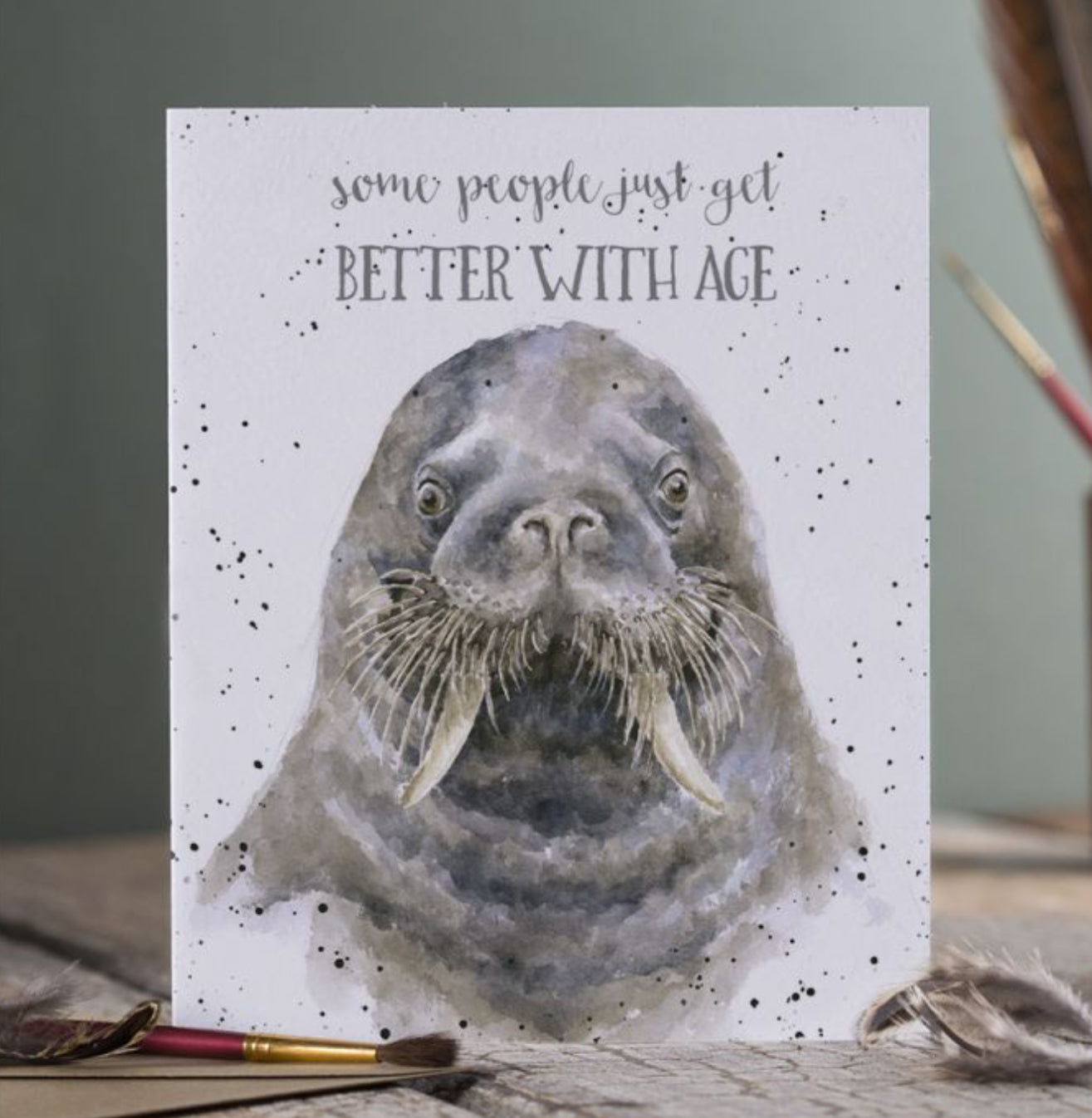 AGE IS JUST A NUMBER' WALRUS CARD