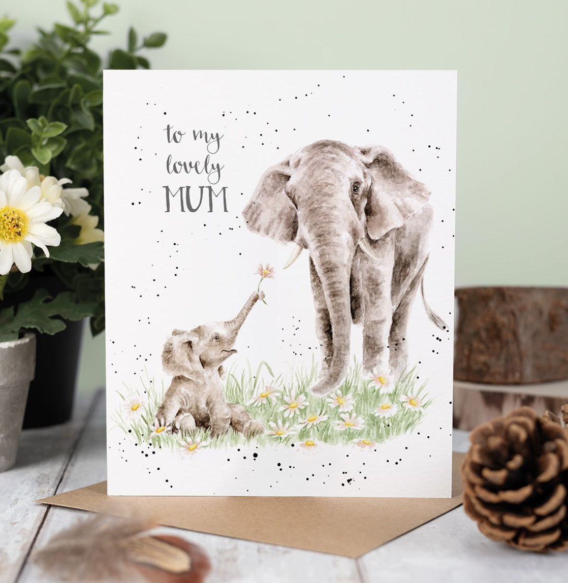 ‘BLOOM AND GROWN’ ELEPHANT MUM CARD