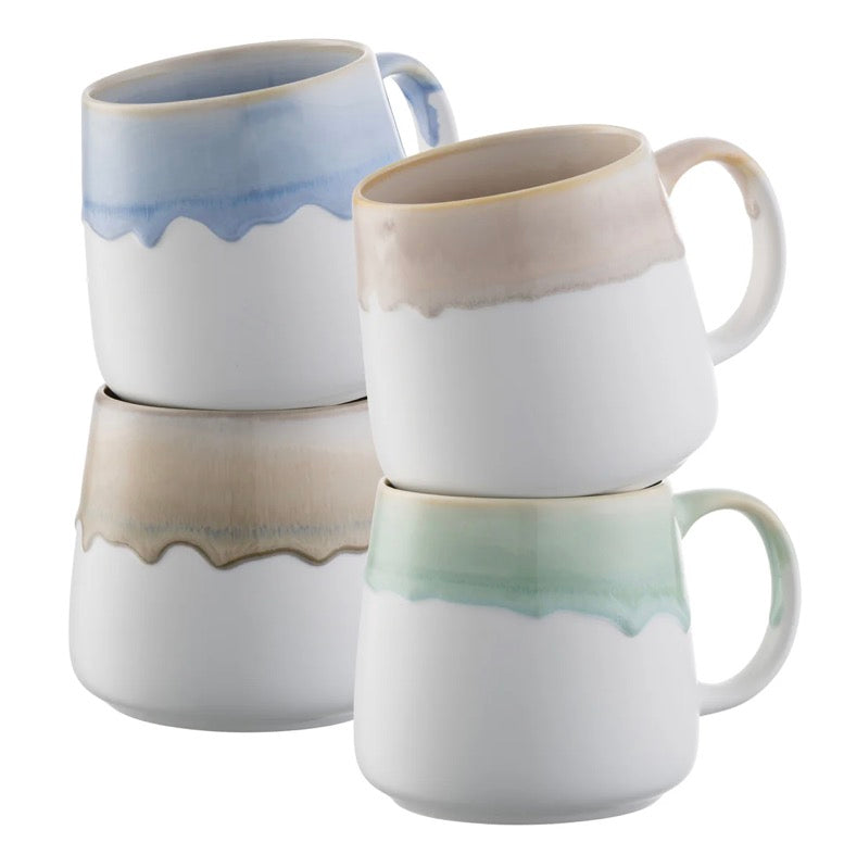 Belleek Coastal Mugs Set of 4