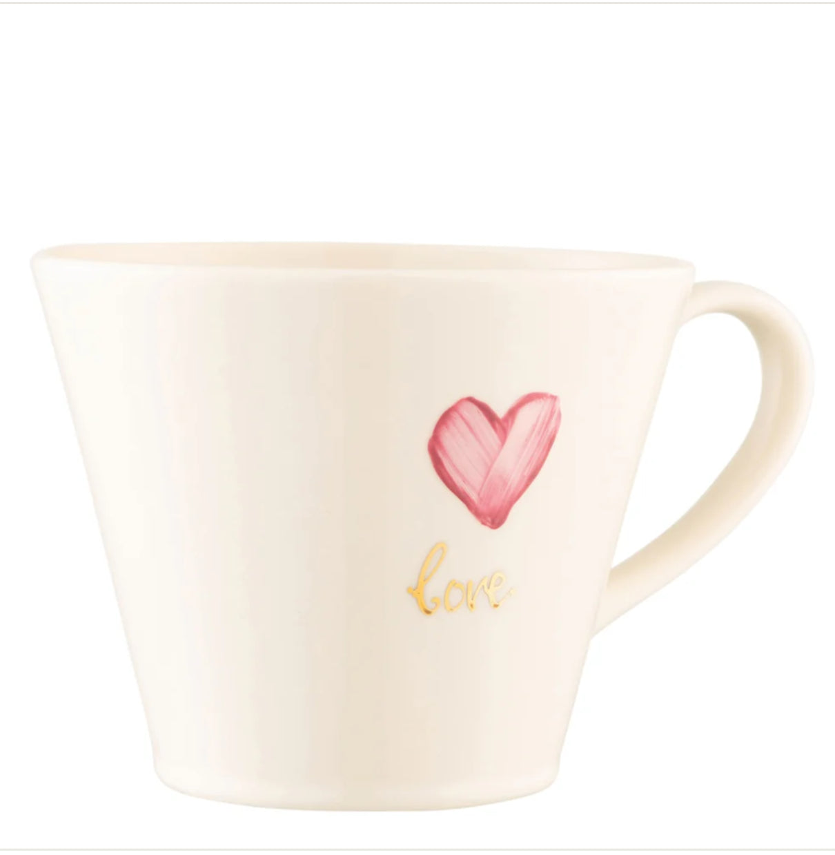 Belleek Flared Mug Heart
