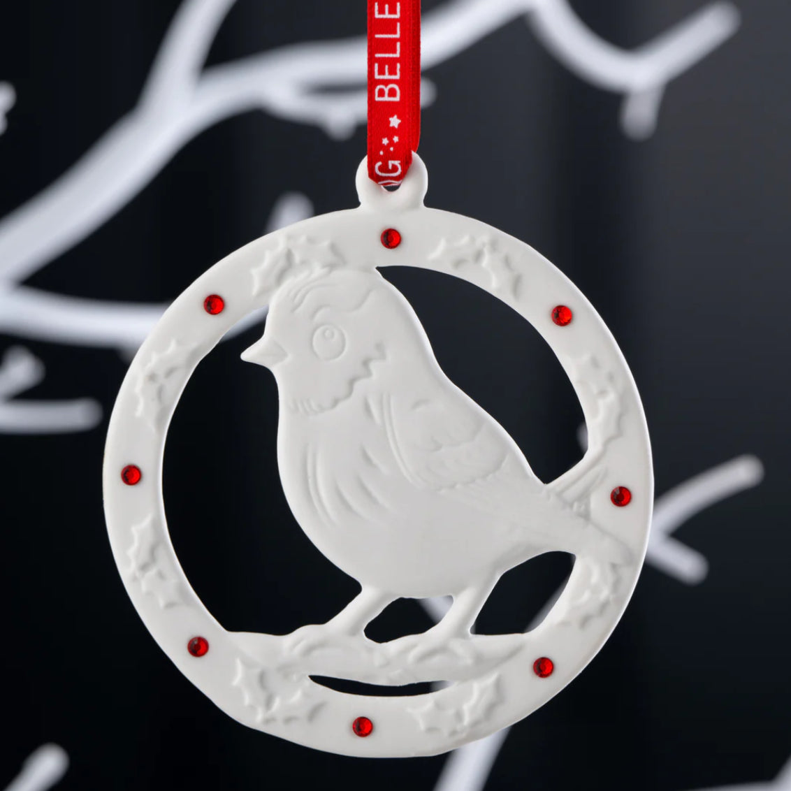 Belleek Robin Ornament