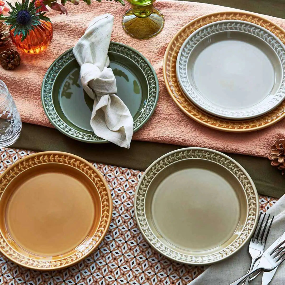 Portmeirion Botanic Garden Harmony 10” Dinner Plates, Forest