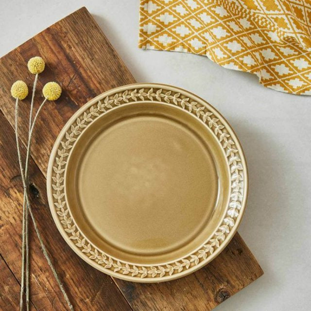 Portmeirion Botanic Garden Harmony 10” Dinner Plates, Amber