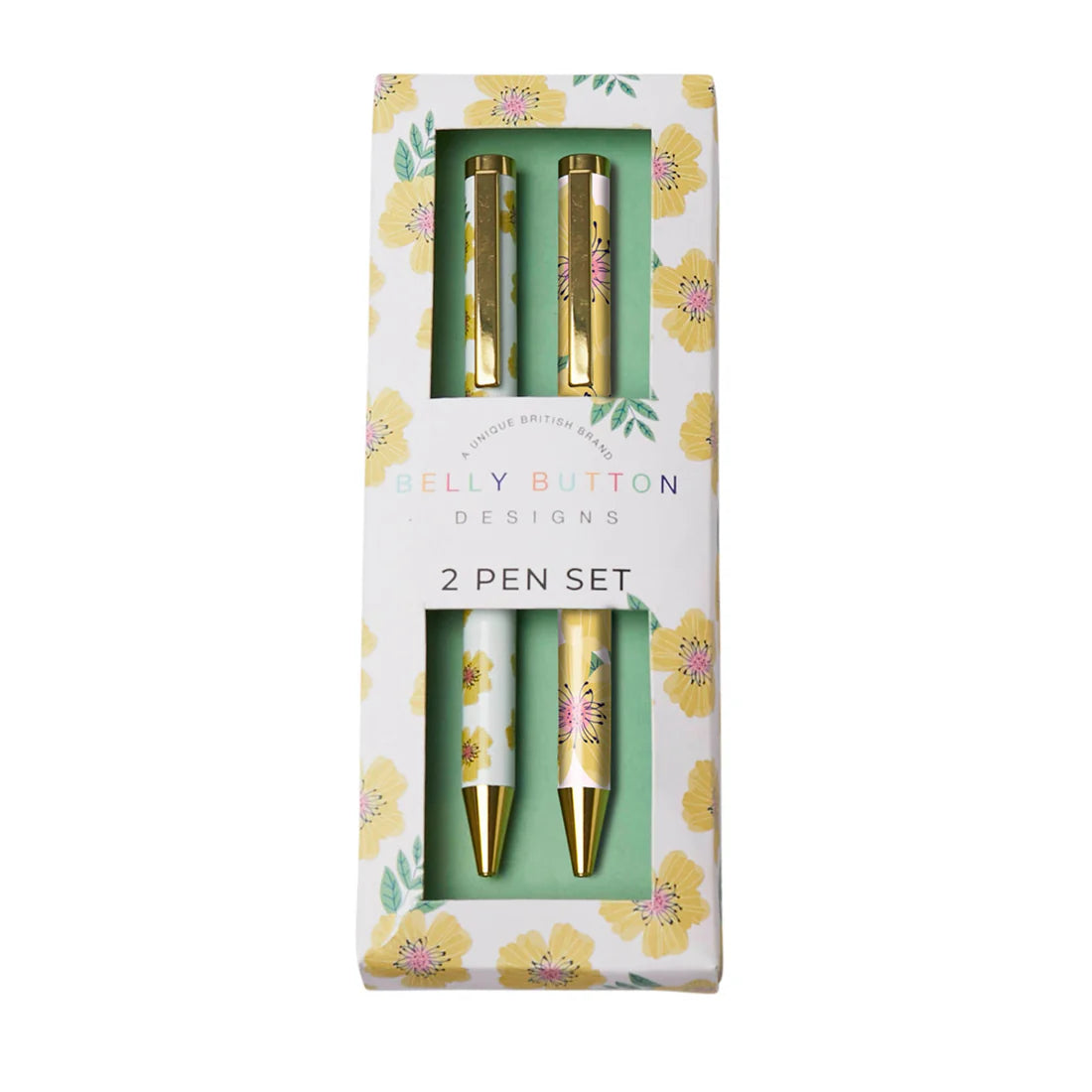 Belly Button Pen Set - Yellow Rose