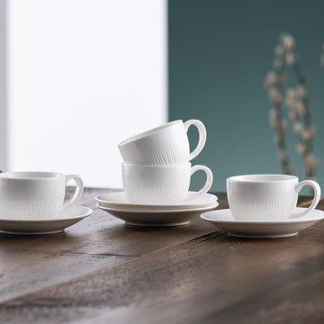Erne Espresso Cup and Saucer Set of 4