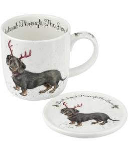 Wrendale dachshund through the snow