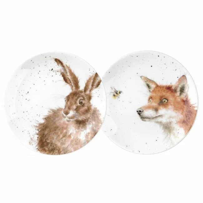Wrendale ‘Hare & Fox’ Coupe Plate 6.5” x2