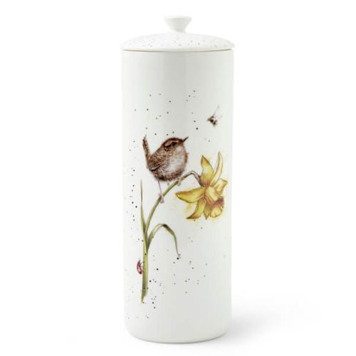 Wrendale 'The Birds And The Bees' Wren Tall Lidded Storage Jar