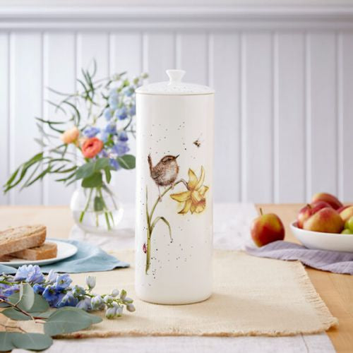 Wrendale 'The Birds And The Bees' Wren Tall Lidded Storage Jar