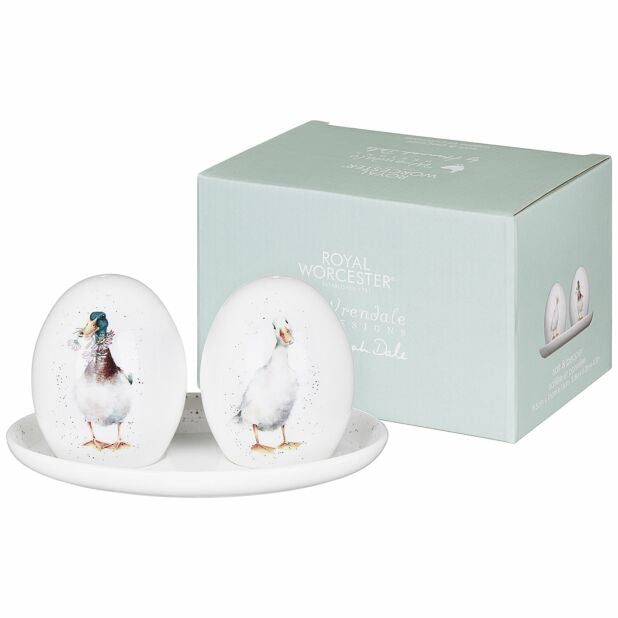 Wrendale Duck Salt & Pepper Shakers With Tray