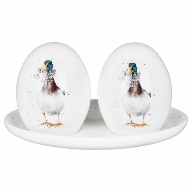 Wrendale Duck Salt & Pepper Shakers With Tray