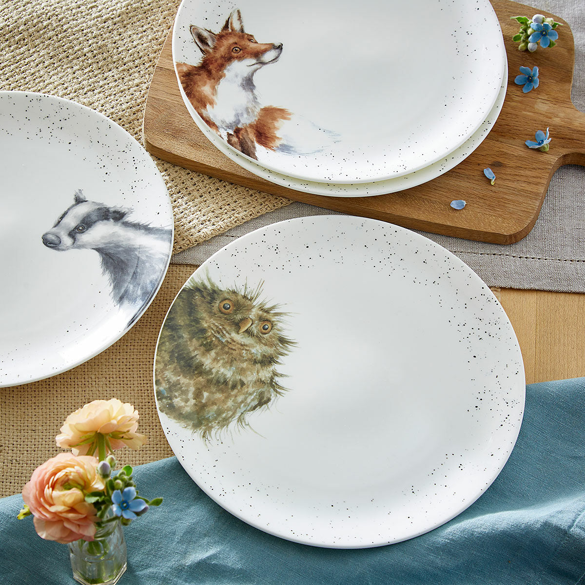Wrendale 10.5 Inch Coupe Plate - Fox