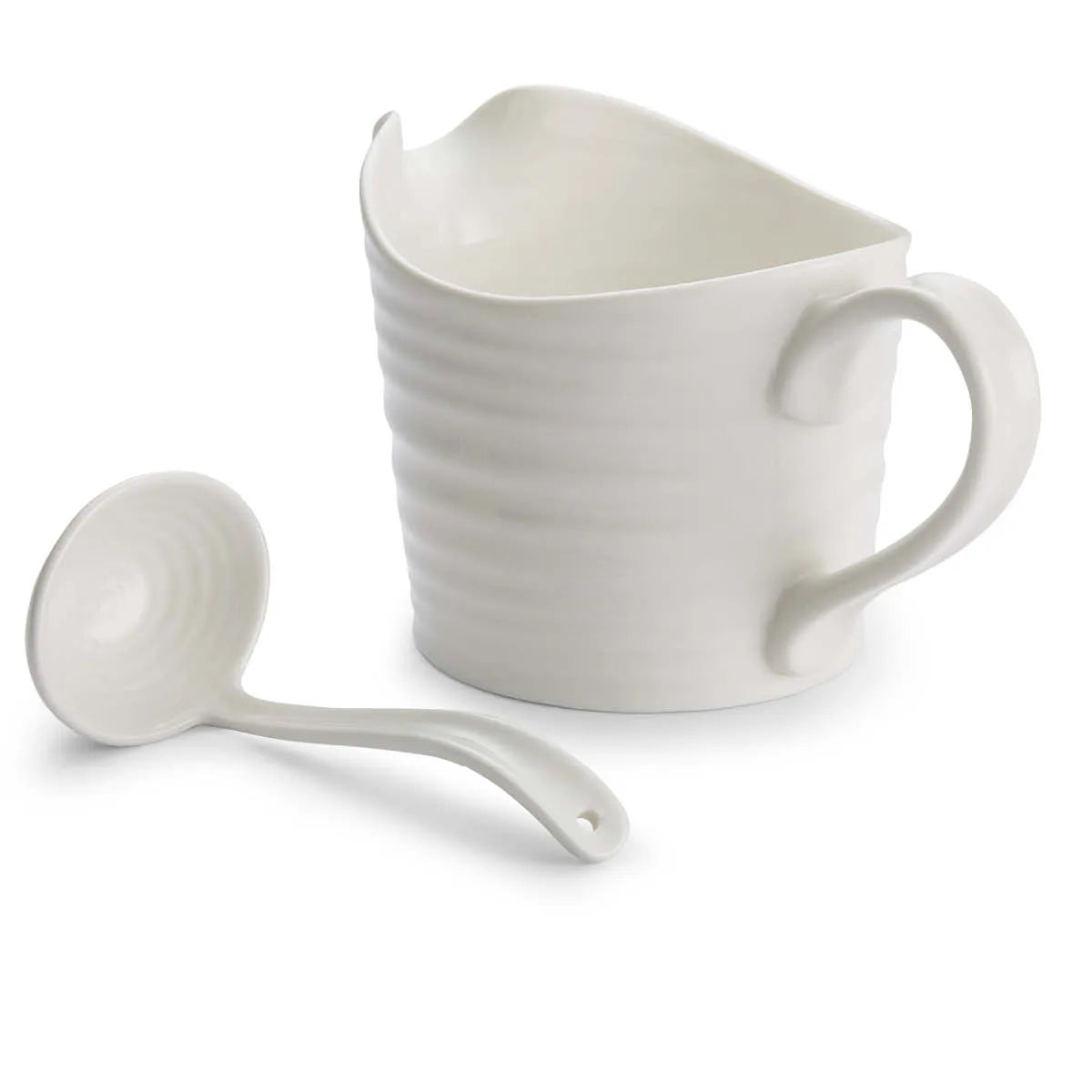 Portmeirion Sophie Conran Sauce Jug & Mini Ladle