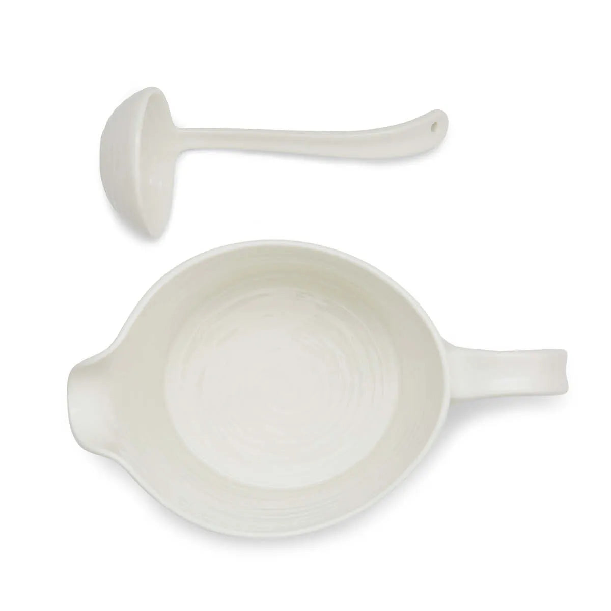 Portmeirion Sophie Conran Sauce Jug & Mini Ladle