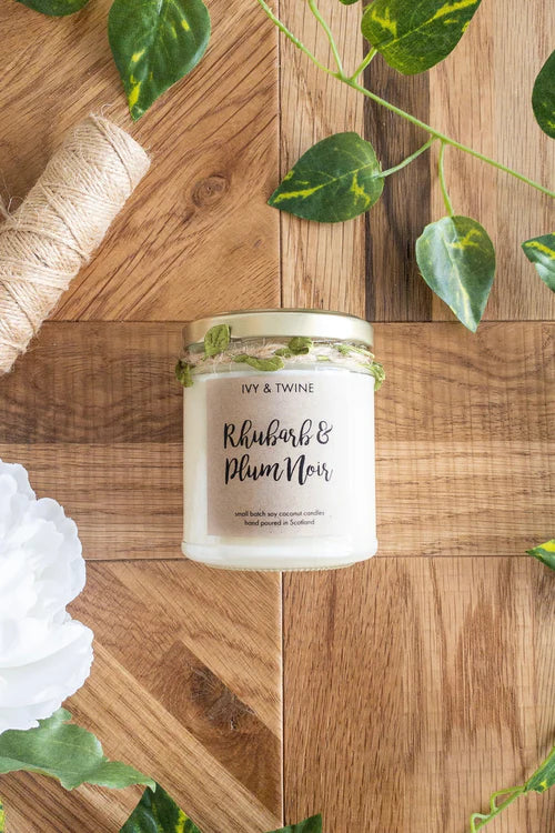Ivy & Twine Rhubarb & Plum Noir 190g Candle