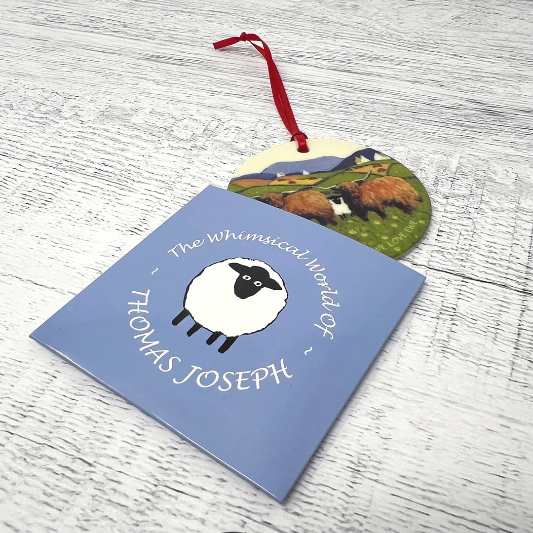 Thomas Joseph We're Daft But We Love Ewe Decorative Hanging Disk