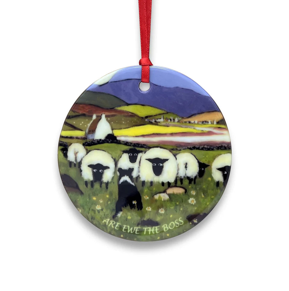 Thomas Joseph Are Ewe The Boss Decorative Hanging Disk