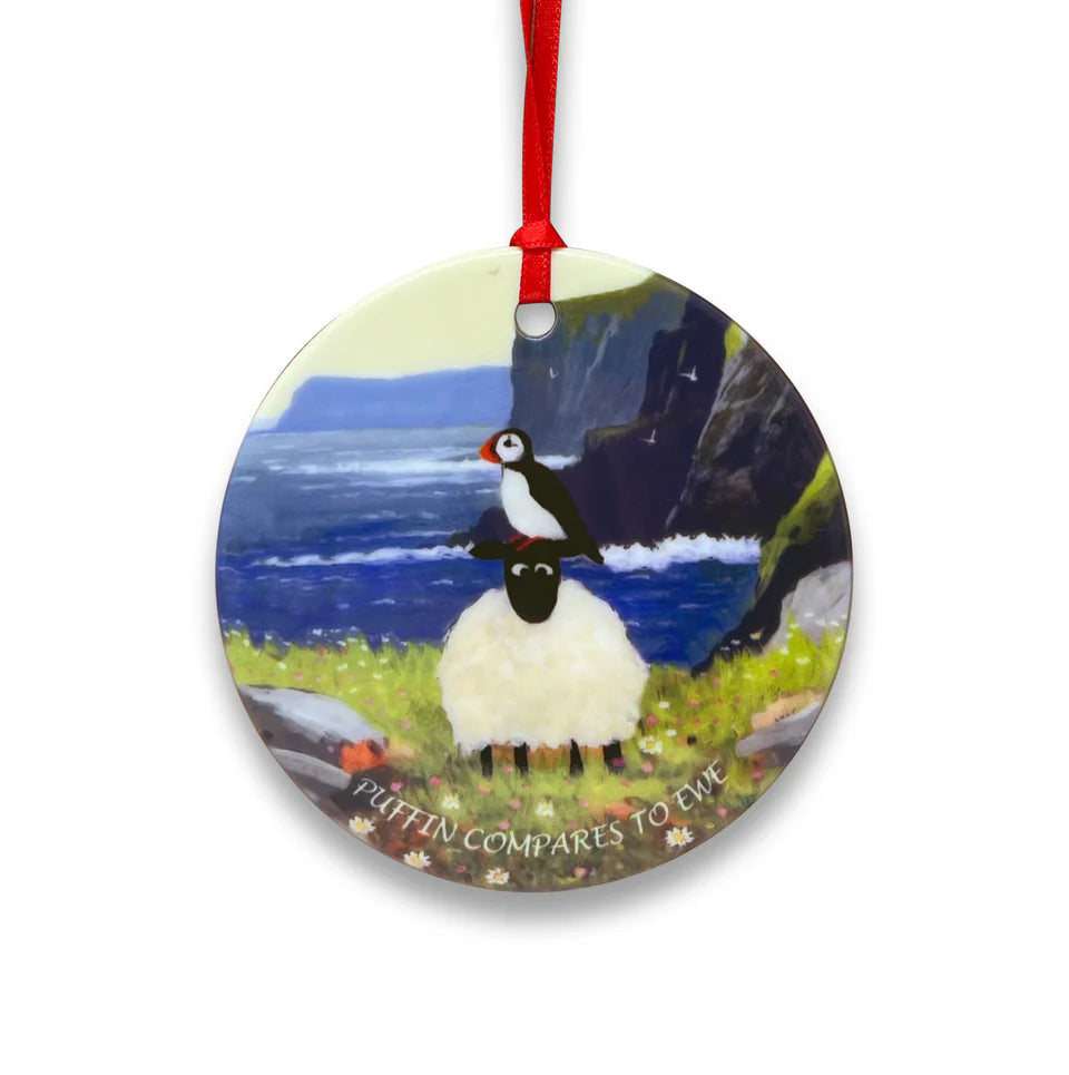Thomas Joseph Puffin Compares To Ewe Decorative Hanging Disk