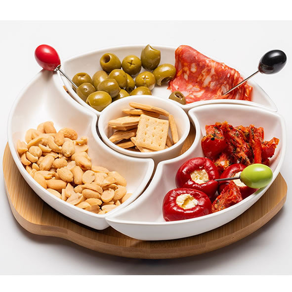 Newgrange Ceramic Dip Set Small With Turnable Set Of 500020